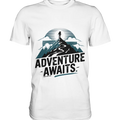 Adventure Awaits – Inspirierendes Design für Natur- und Abenteuerfans - Premium Shirt Bright Lights Arts