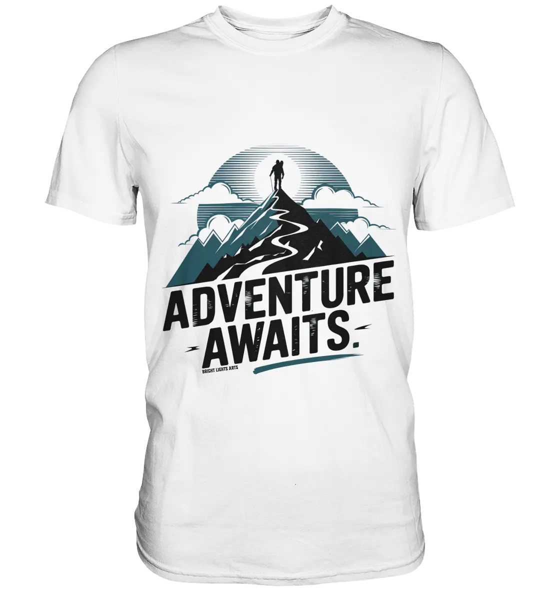 Adventure Awaits – Inspirierendes Design für Natur- und Abenteuerfans - Premium Shirt Bright Lights Arts