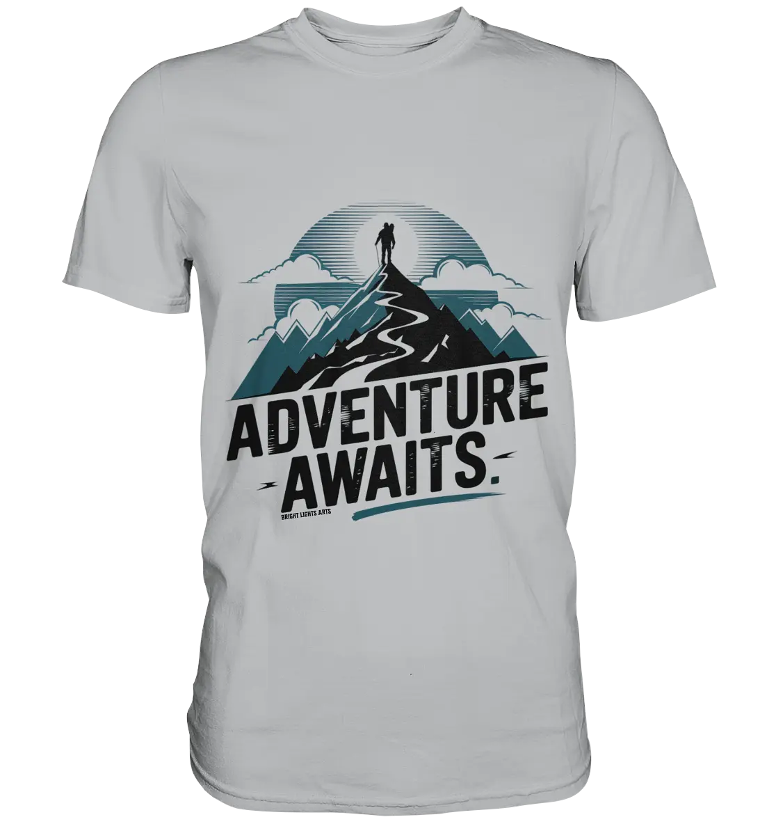 Adventure Awaits – Inspirierendes Design für Natur- und Abenteuerfans - Premium Shirt Bright Lights Arts