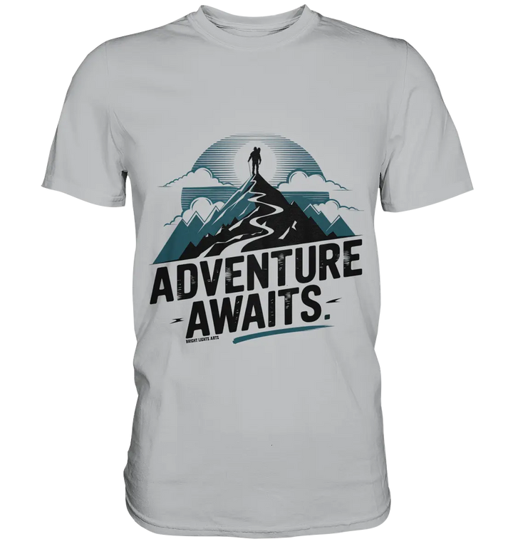 Adventure Awaits – Inspirierendes Design für Natur- und Abenteuerfans - Premium Shirt Bright Lights Arts