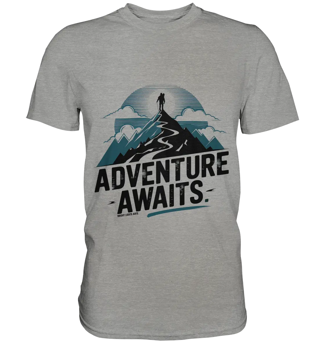 Adventure Awaits – Inspirierendes Design für Natur- und Abenteuerfans - Premium Shirt Bright Lights Arts