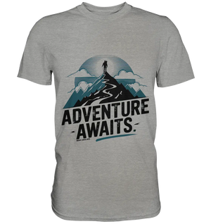 Adventure Awaits – Inspirierendes Design für Natur- und Abenteuerfans - Premium Shirt Bright Lights Arts