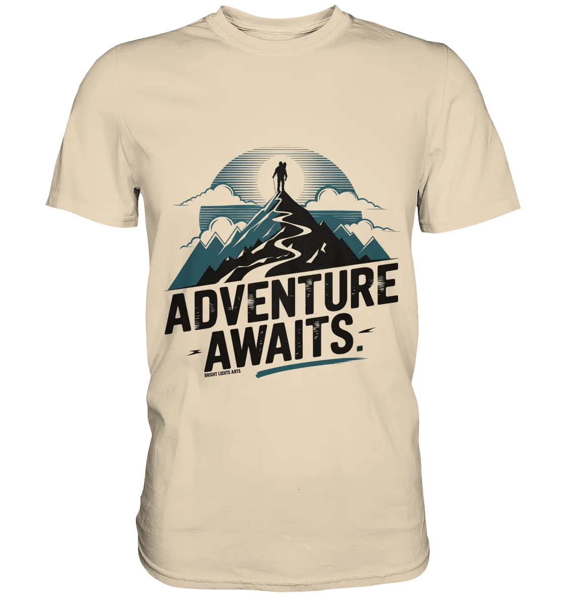 Adventure Awaits – Inspirierendes Design für Natur- und Abenteuerfans - Premium Shirt Bright Lights Arts