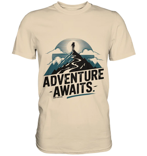 Adventure Awaits – Inspirierendes Design für Natur- und Abenteuerfans - Premium Shirt Bright Lights Arts