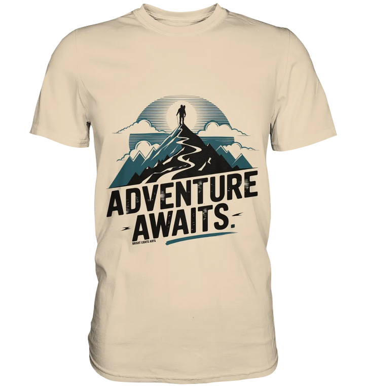 Adventure Awaits – Inspirierendes Design für Natur- und Abenteuerfans - Premium Shirt Bright Lights Arts