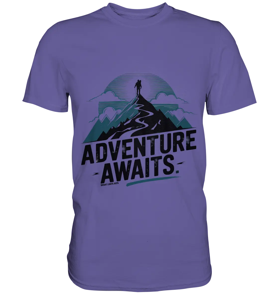 Adventure Awaits – Inspirierendes Design für Natur- und Abenteuerfans - Premium Shirt Bright Lights Arts