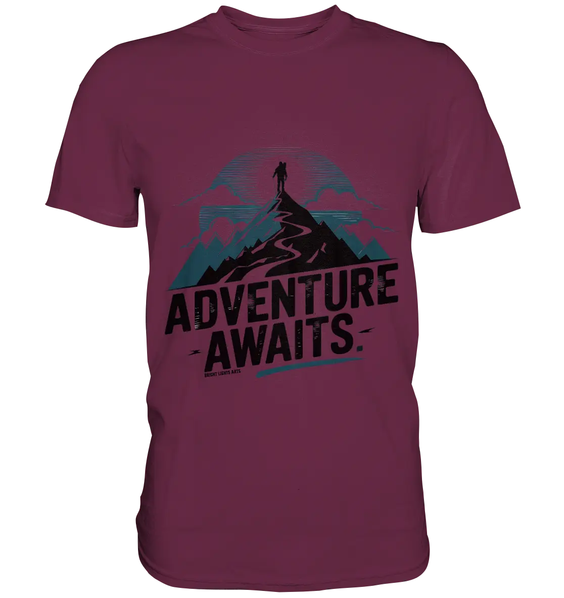 Adventure Awaits – Inspirierendes Design für Natur- und Abenteuerfans - Premium Shirt Bright Lights Arts