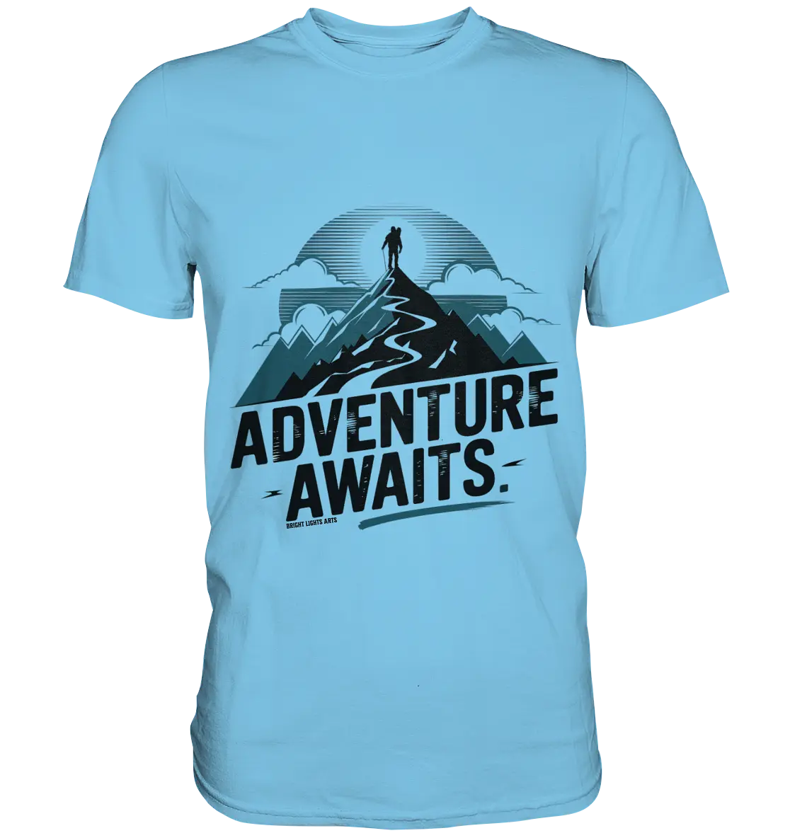 Adventure Awaits – Inspirierendes Design für Natur- und Abenteuerfans - Premium Shirt Bright Lights Arts