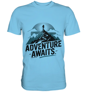 Adventure Awaits – Inspirierendes Design für Natur- und Abenteuerfans - Premium Shirt Bright Lights Arts