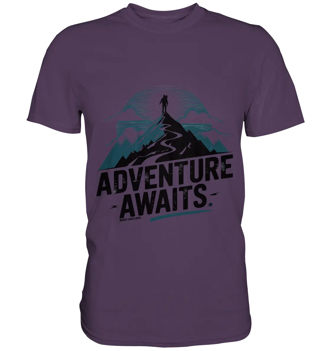 Adventure Awaits – Inspirierendes Design für Natur- und Abenteuerfans - Premium Shirt Bright Lights Arts