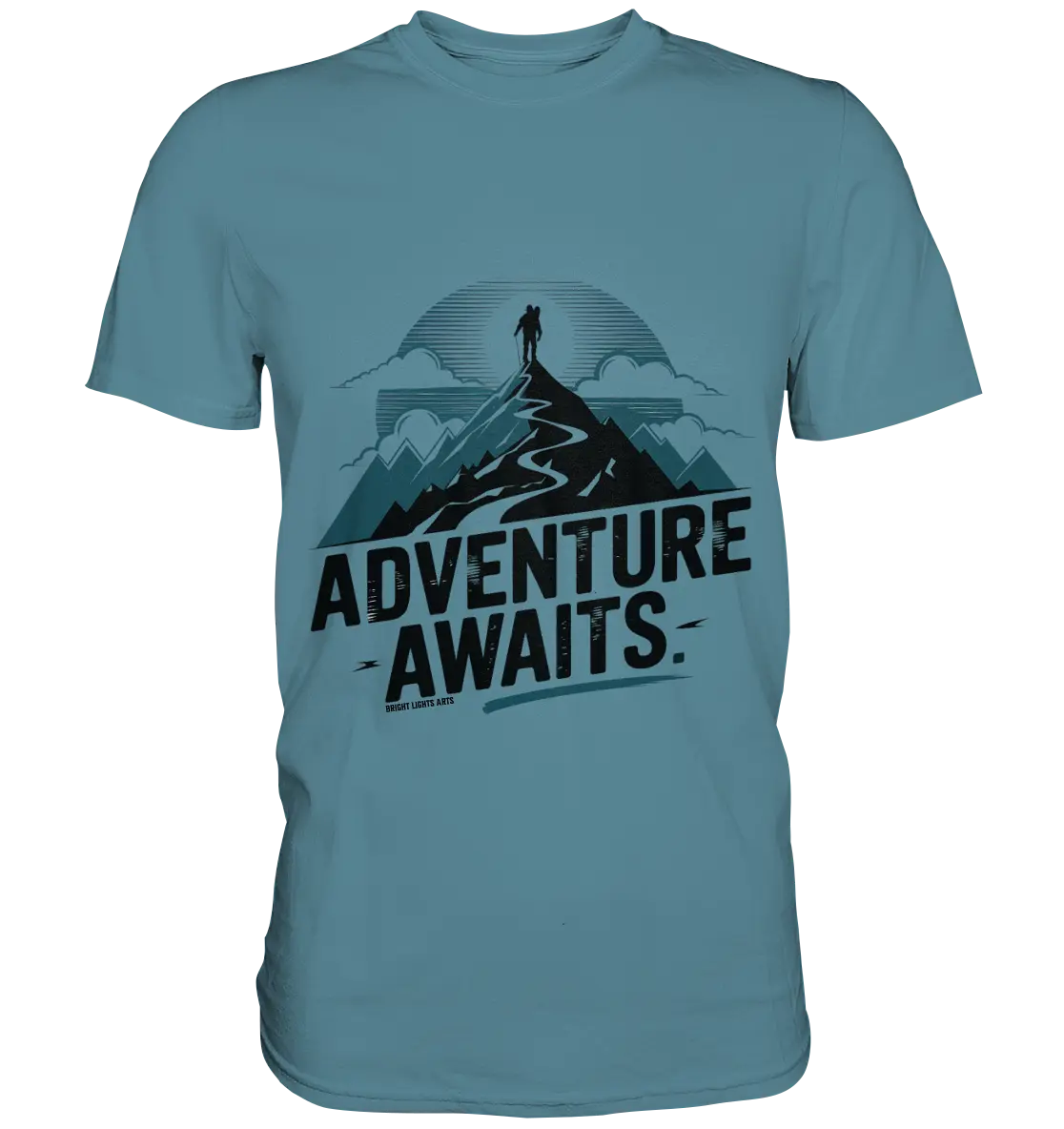 Adventure Awaits – Inspirierendes Design für Natur- und Abenteuerfans - Premium Shirt Bright Lights Arts