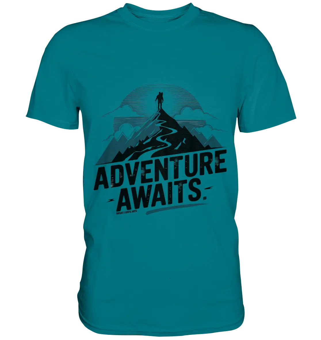 Adventure Awaits – Inspirierendes Design für Natur- und Abenteuerfans - Premium Shirt Bright Lights Arts