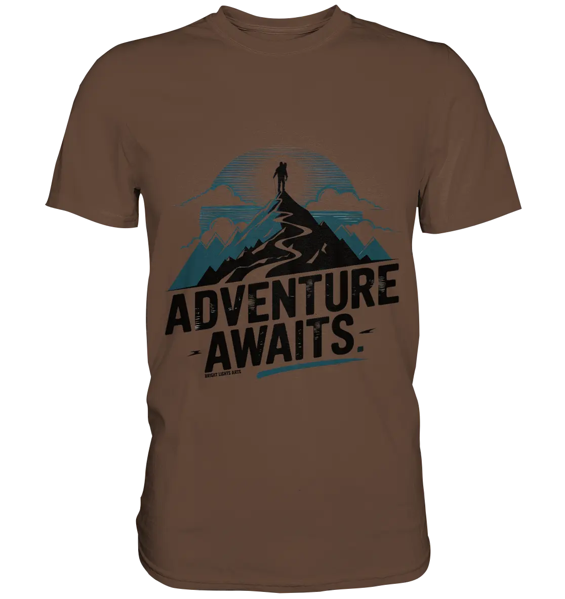 Adventure Awaits – Inspirierendes Design für Natur- und Abenteuerfans - Premium Shirt Bright Lights Arts