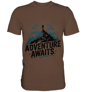 Adventure Awaits – Inspirierendes Design für Natur- und Abenteuerfans - Premium Shirt Bright Lights Arts
