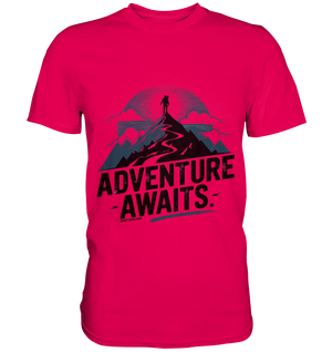 Adventure Awaits – Inspirierendes Design für Natur- und Abenteuerfans - Premium Shirt Bright Lights Arts