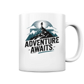 Adventure Awaits – Inspirierendes Design für Natur- und Abenteuerfans - Tasse glossy Bright Lights Arts