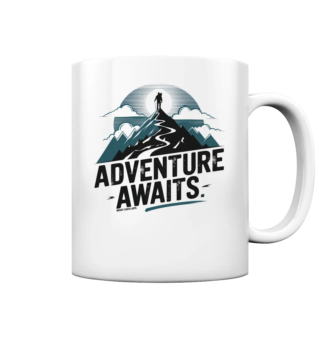 Adventure Awaits – Inspirierendes Design für Natur- und Abenteuerfans - Tasse glossy Bright Lights Arts