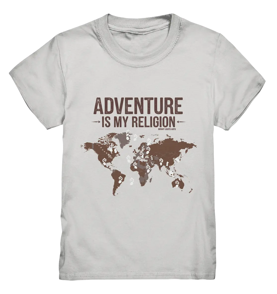 Adventure Is My Religion – Inspirierendes Weltkarten-Design für Reisende - Kids Premium Shirt Bright Lights Arts