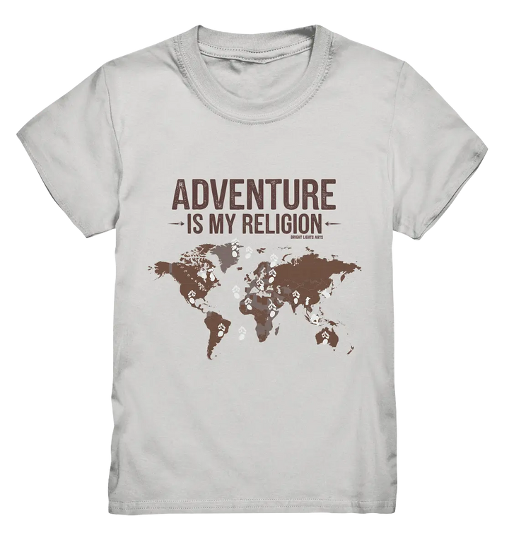 Adventure Is My Religion – Inspirierendes Weltkarten-Design für Reisende - Kids Premium Shirt Bright Lights Arts