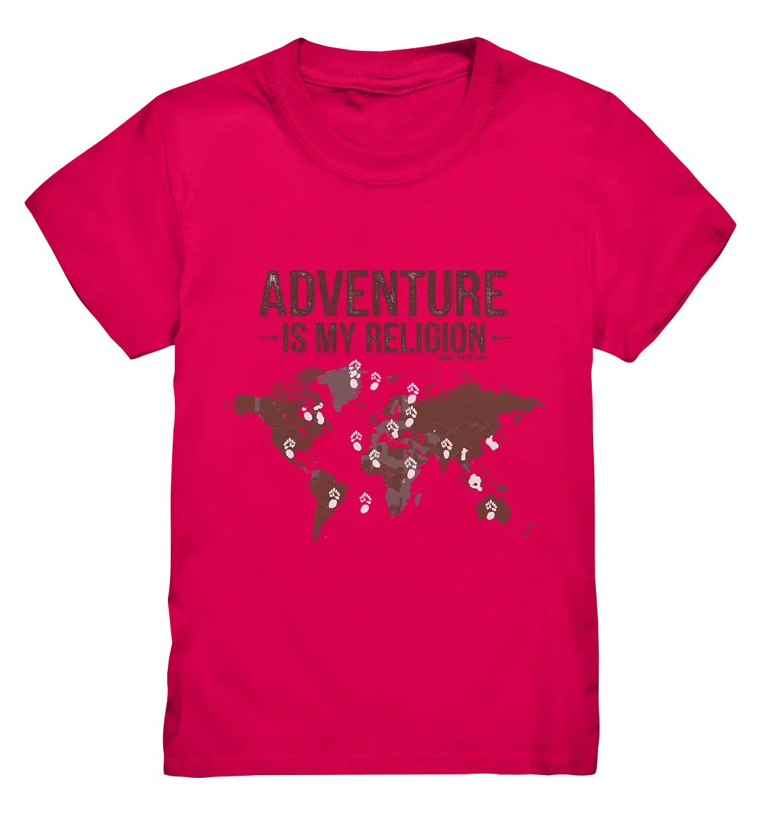 Adventure Is My Religion – Inspirierendes Weltkarten-Design für Reisende - Kids Premium Shirt Bright Lights Arts
