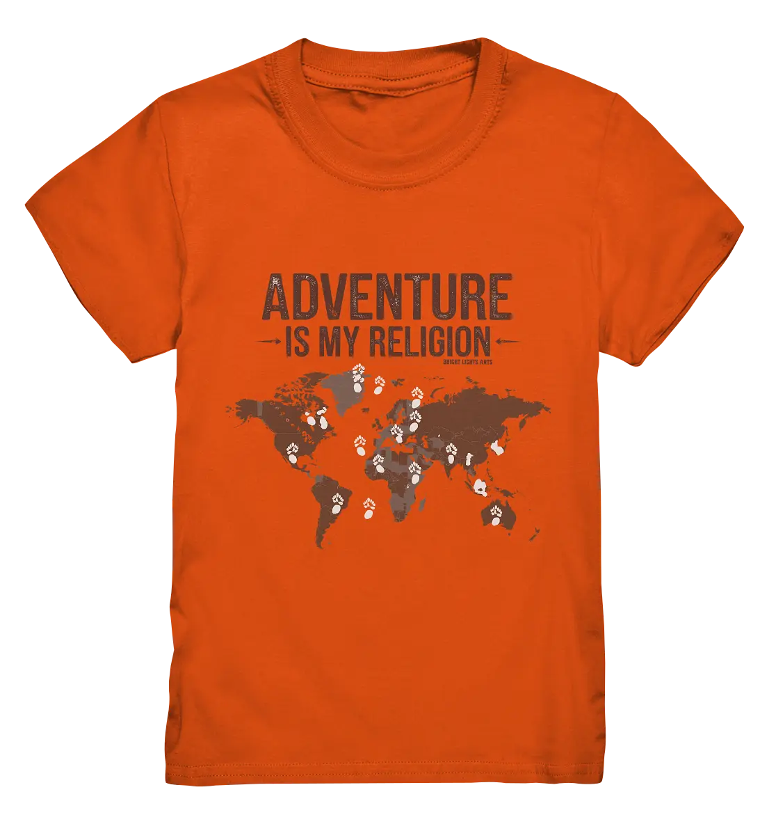 Adventure Is My Religion – Inspirierendes Weltkarten-Design für Reisende - Kids Premium Shirt Bright Lights Arts