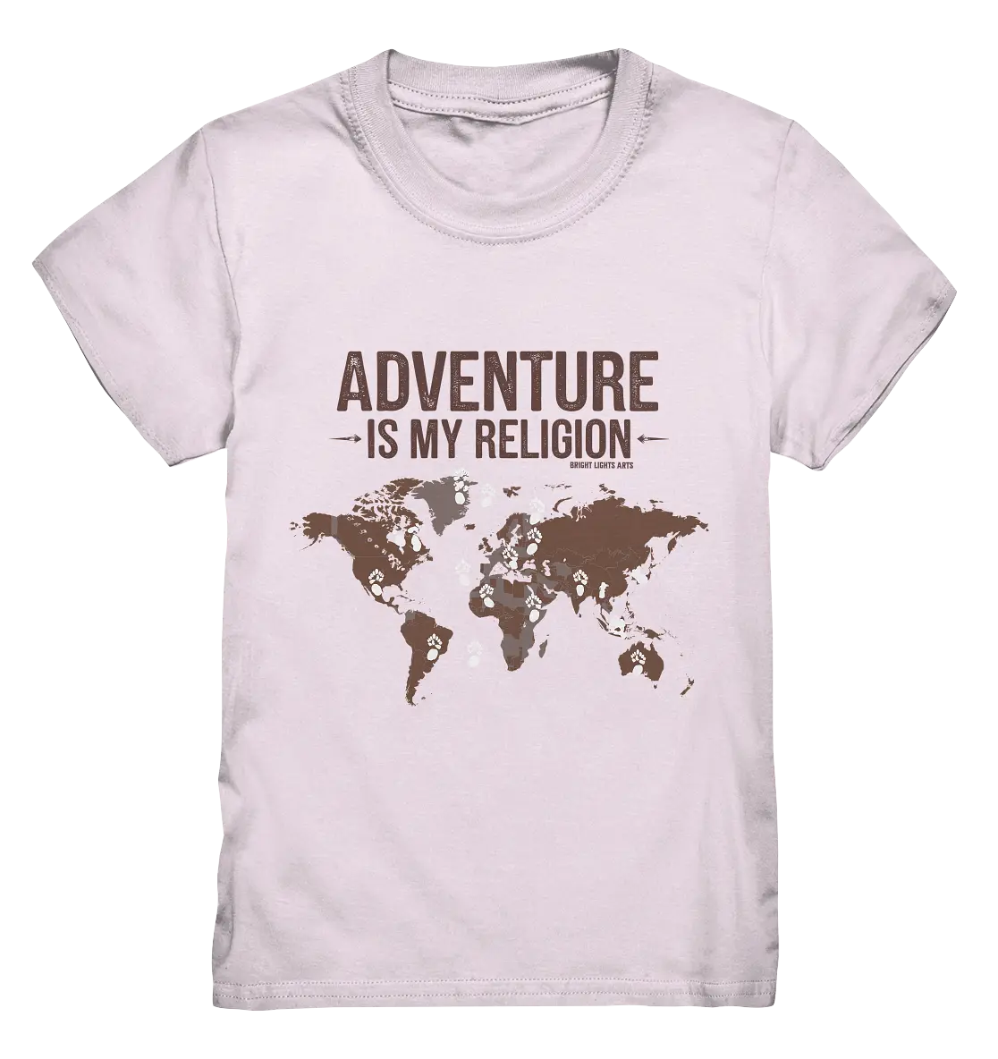 Adventure Is My Religion – Inspirierendes Weltkarten-Design für Reisende - Kids Premium Shirt Bright Lights Arts