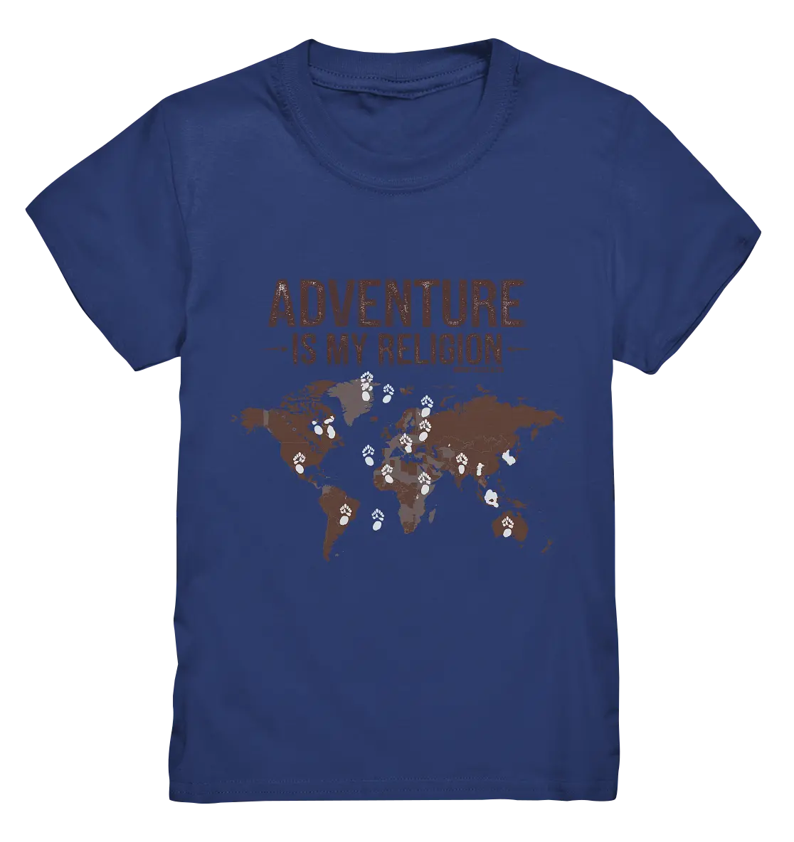 Adventure Is My Religion – Inspirierendes Weltkarten-Design für Reisende - Kids Premium Shirt Bright Lights Arts