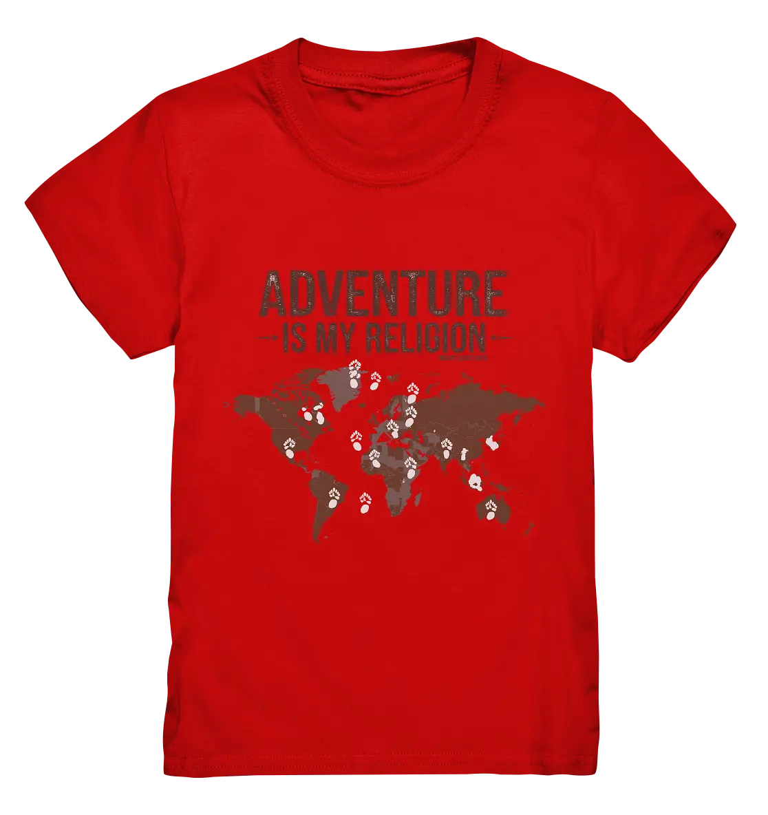 Adventure Is My Religion – Inspirierendes Weltkarten-Design für Reisende - Kids Premium Shirt Bright Lights Arts