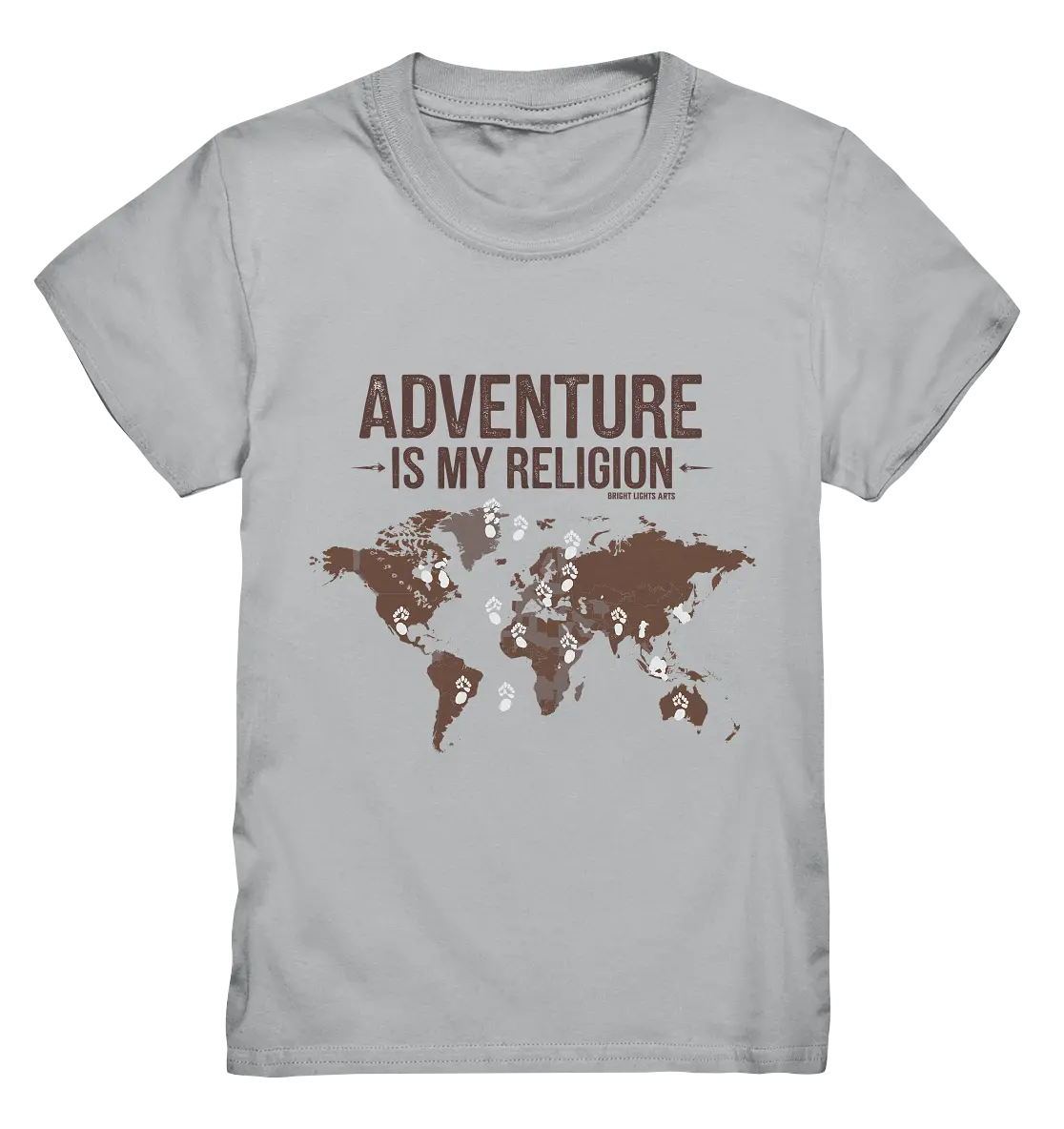Adventure Is My Religion – Inspirierendes Weltkarten-Design für Reisende - Kids Premium Shirt Bright Lights Arts