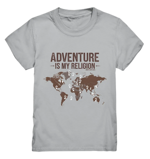 Adventure Is My Religion – Inspirierendes Weltkarten-Design für Reisende - Kids Premium Shirt Bright Lights Arts