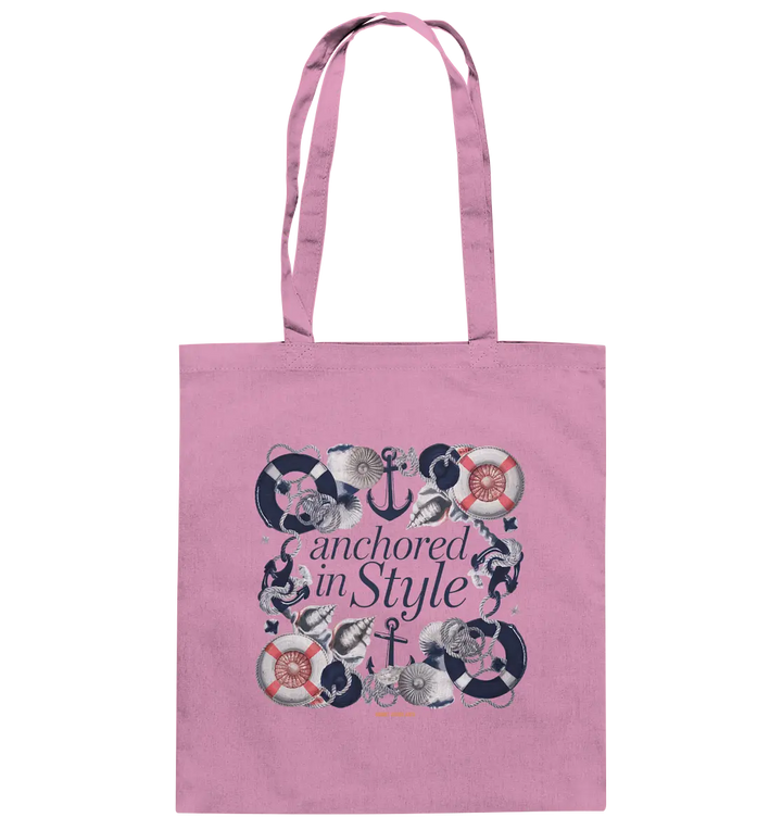 Anchored in Style – Elegantes Maritimes Design für Meerliebhaber - Baumwolltasche Bright Lights Arts