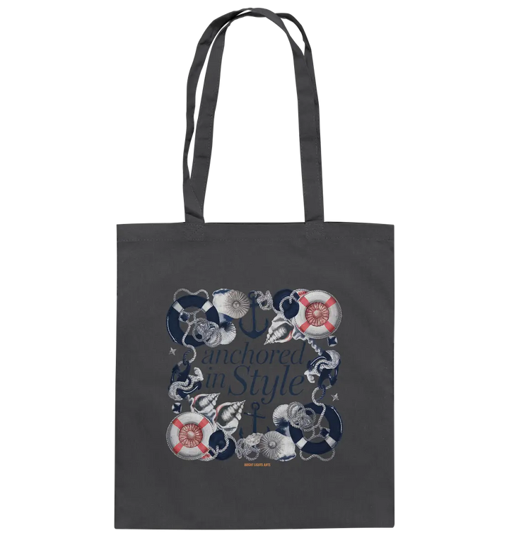 Anchored in Style – Elegantes Maritimes Design für Meerliebhaber - Baumwolltasche Bright Lights Arts