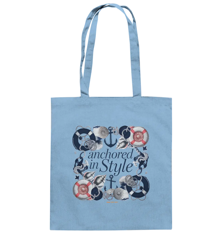 Anchored in Style – Elegantes Maritimes Design für Meerliebhaber - Baumwolltasche Bright Lights Arts