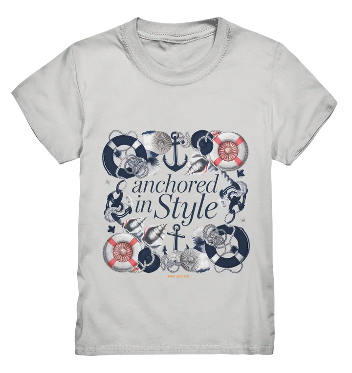 Anchored in Style – Elegantes Maritimes Design für Meerliebhaber - Kids Premium Shirt Bright Lights Arts