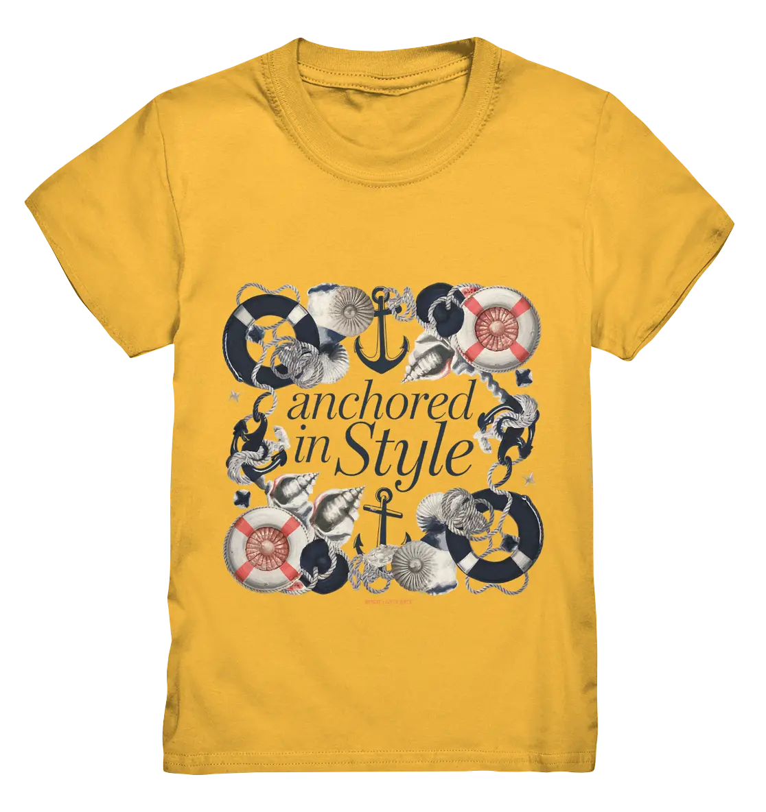 Anchored in Style – Elegantes Maritimes Design für Meerliebhaber - Kids Premium Shirt Bright Lights Arts