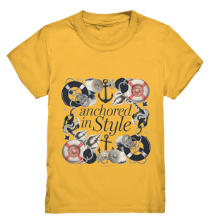 Anchored in Style – Elegantes Maritimes Design für Meerliebhaber - Kids Premium Shirt Bright Lights Arts