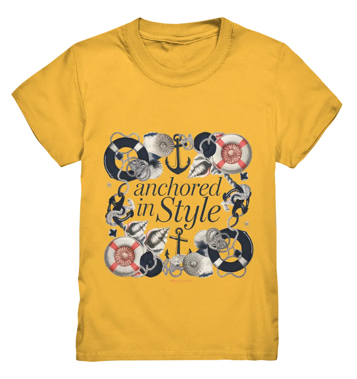 Anchored in Style – Elegantes Maritimes Design für Meerliebhaber - Kids Premium Shirt Bright Lights Arts