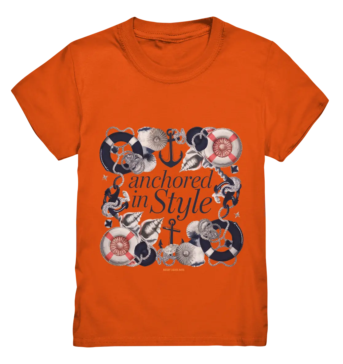 Anchored in Style – Elegantes Maritimes Design für Meerliebhaber - Kids Premium Shirt Bright Lights Arts