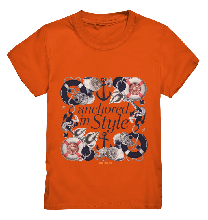 Anchored in Style – Elegantes Maritimes Design für Meerliebhaber - Kids Premium Shirt Bright Lights Arts