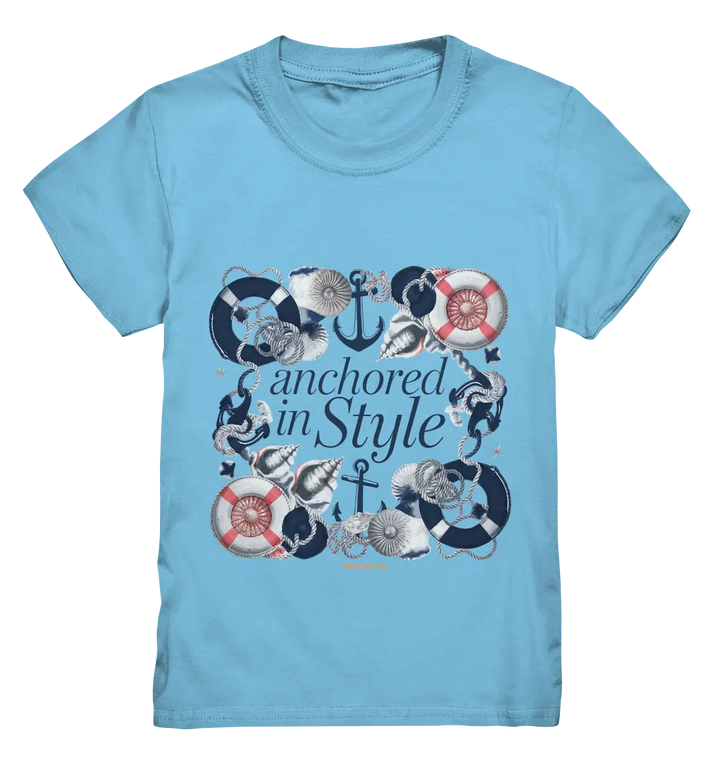 Anchored in Style – Elegantes Maritimes Design für Meerliebhaber - Kids Premium Shirt Bright Lights Arts