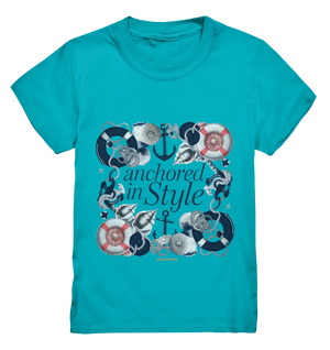 Anchored in Style – Elegantes Maritimes Design für Meerliebhaber - Kids Premium Shirt Bright Lights Arts