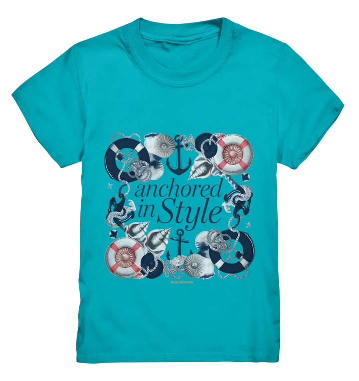 Anchored in Style – Elegantes Maritimes Design für Meerliebhaber - Kids Premium Shirt Bright Lights Arts