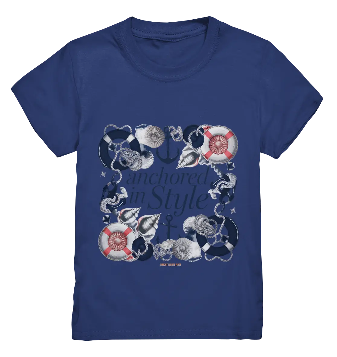 Anchored in Style – Elegantes Maritimes Design für Meerliebhaber - Kids Premium Shirt Bright Lights Arts