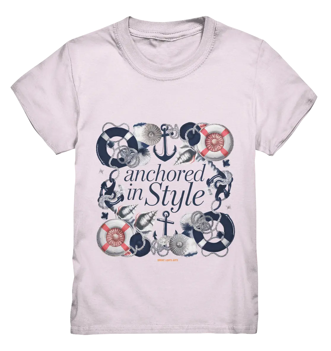 Anchored in Style – Elegantes Maritimes Design für Meerliebhaber - Kids Premium Shirt Bright Lights Arts