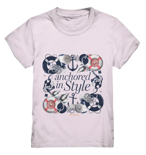 Anchored in Style – Elegantes Maritimes Design für Meerliebhaber - Kids Premium Shirt Bright Lights Arts