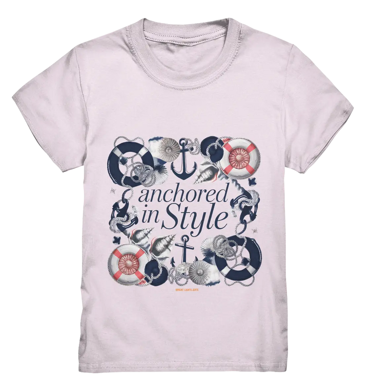 Anchored in Style – Elegantes Maritimes Design für Meerliebhaber - Kids Premium Shirt Bright Lights Arts