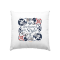 Anchored in Style – Elegantes Maritimes Design für Meerliebhaber - Kissen 40x40cm Bright Lights Arts