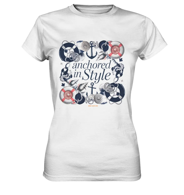Anchored in Style – Elegantes Maritimes Design für Meerliebhaber - Ladies Premium Shirt Bright Lights Arts