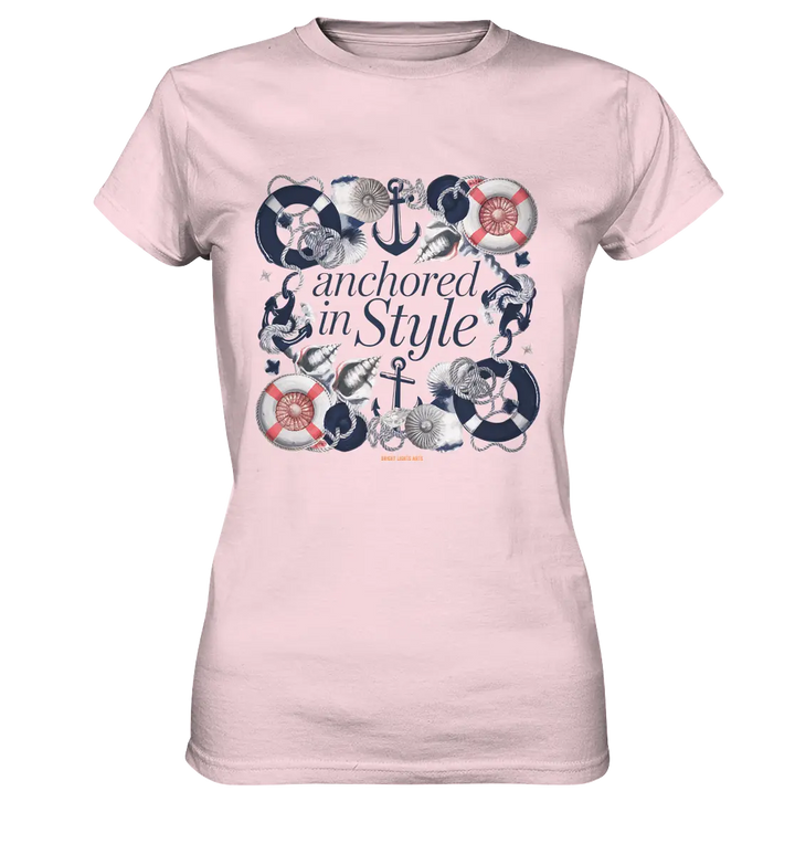 Anchored in Style – Elegantes Maritimes Design für Meerliebhaber - Ladies Premium Shirt Bright Lights Arts