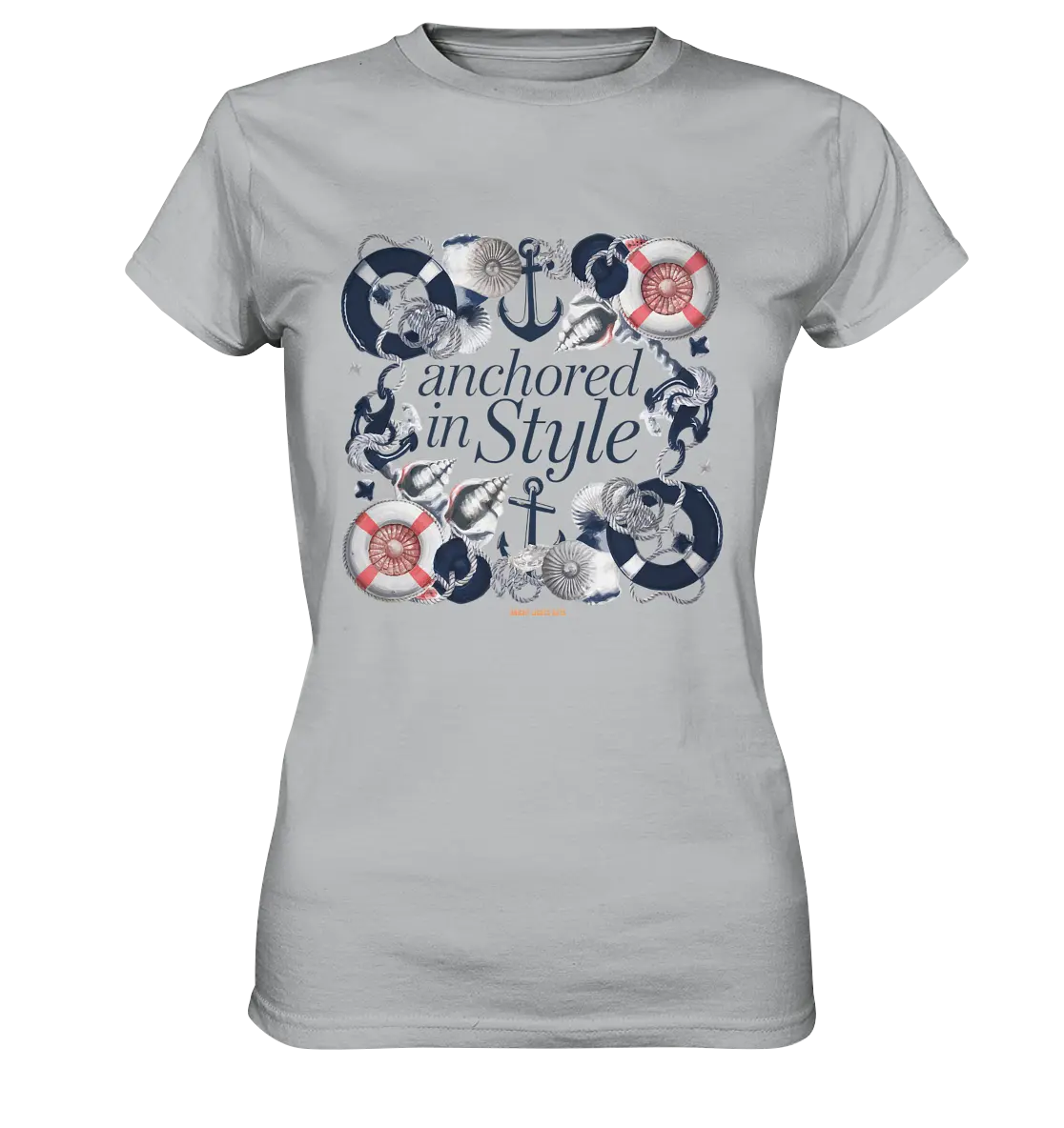 Anchored in Style – Elegantes Maritimes Design für Meerliebhaber - Ladies Premium Shirt Bright Lights Arts